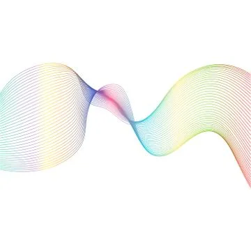 Abstract background with gradient waves Stock-Illustration