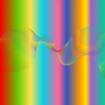 Abstract background with gradient waves Illustrazione stock