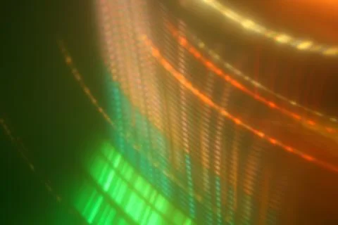 Abstract background with gradual rhythmic light threads Illustrazione stock