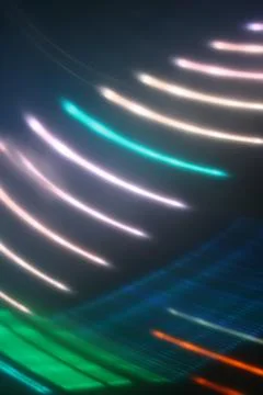 Abstract background with gradual rhythmic light threads Illustrazione stock