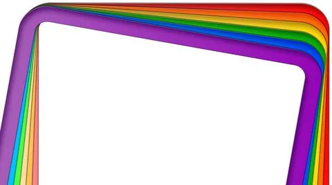 Abstract background of graphic elements - frames in rainbow colors 스톡 일러스트