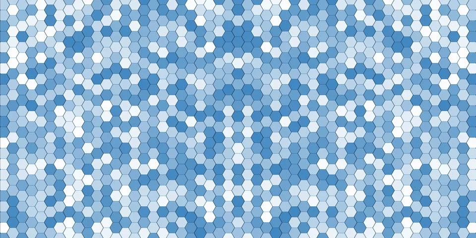 Abstract background of graphic elements - mosaic of hexagons Illustrazione stock