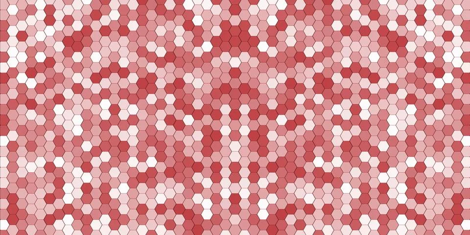 Abstract background of graphic elements - mosaic of hexagons Stock Illustration