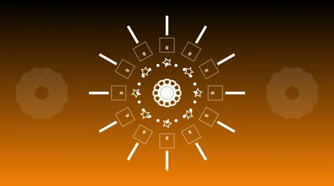 Abstract background graphical fireworks explosion ORANGE 4K Stock Footage 57103508