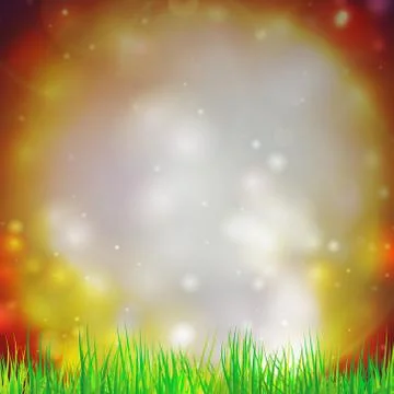 Abstract background with grass vector illustration. Vector design for print or Stock Illustration