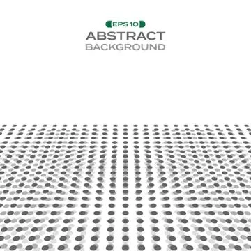 Abstract background of gray circle dot pattern background. Stock Illustration