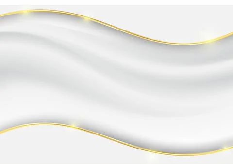 Abstract background of gray fabric and golden frame. Illustrazione stock