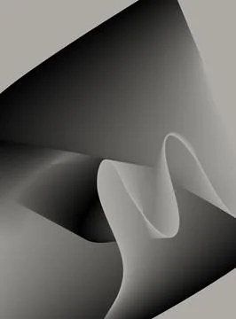 Abstract background with gray gradients, smooth waves and elegant shapes. The Illustrazione stock
