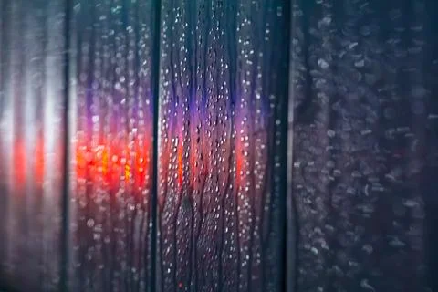 Abstract background of a gray surface with blue and red highlights Stock Photos