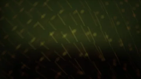 Abstract Background with Green and Gold Glowing Particles for Dynamic Tech .. Stock Footage 343684762