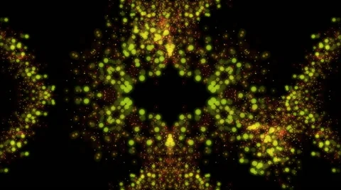 Abstract background of green and red glowing particles (FULL HD) Video stock 55889090
