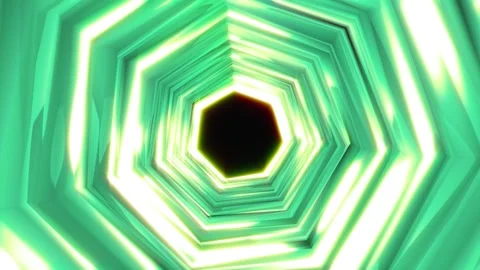 An abstract background with green and white glowing lines forming 스톡 동영상 323355195
