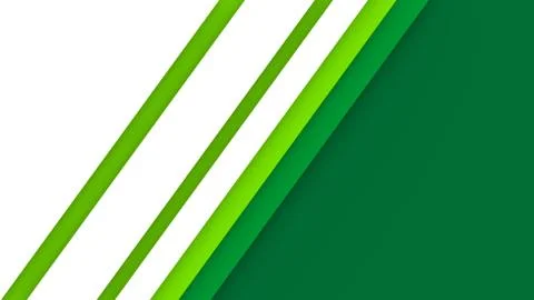 Abstract background with green and white color paper cut shapes. Stock Illustration