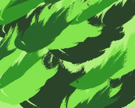 Abstract background green chaotic dabs brush. Stock Illustration
