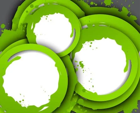Abstract background with green circles Stock Illustration