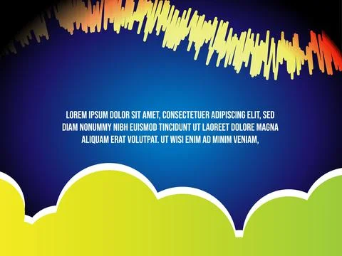 Abstract background with green clouds Illustrazione stock