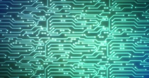 Abstract background of green computer circuit boards digital hi-tech futuri.. イラスト素材