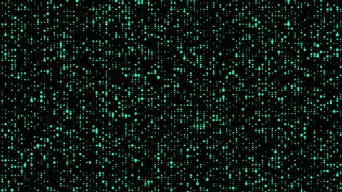 Abstract background with green glowing dots. Grid of blinking dots. The flo.. Stock Illustration
