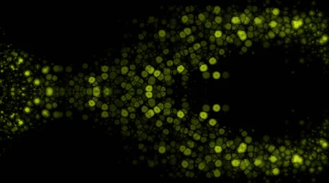 Abstract background of green glowing lights in flowing motion (FULL HD) Video stock 60737218