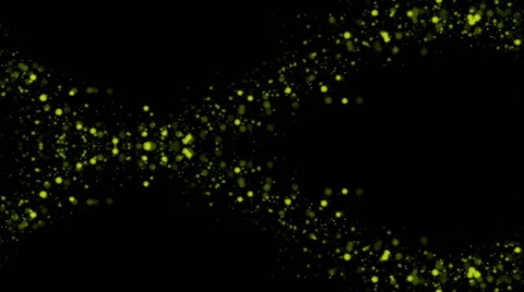 Abstract background of green glowing orbs in double waves (FULL HD) Vídeos de archivo 58636948