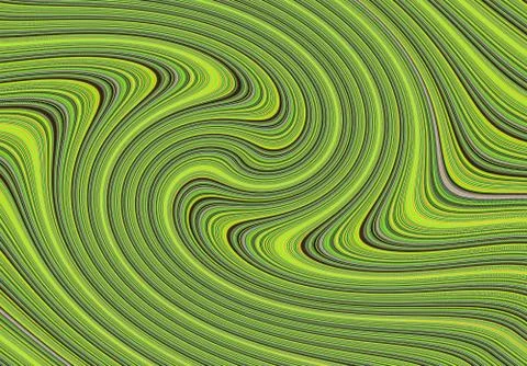 Abstract background green gradient curl texture liquid paint dark lines Stock Illustration