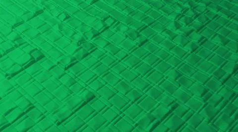 Abstract background with green grid smooth squares. Cell structure surface. M Stock Illustration