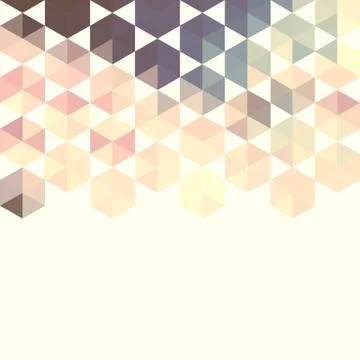 Abstract background with green hexagons Stock Illustration