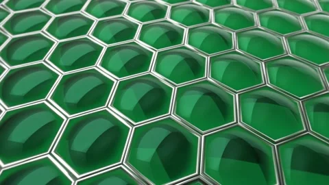 Abstract background of a green honeycomb Stock Footage 235709992