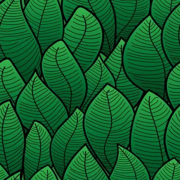 Abstract background of green leaf Stock Illustration