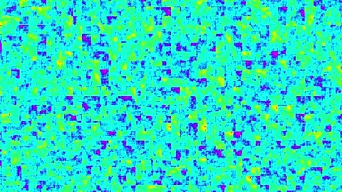 Abstract background of green pixel squares movement, particle movement, pat.. Stock Footage 300778132