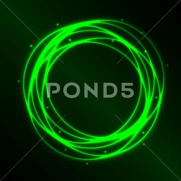 Abstract background with green plasma circle effect Stock Illustration