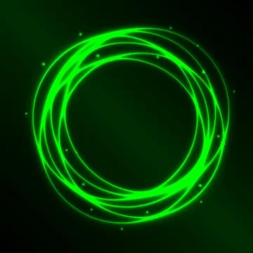 Abstract background with green plasma circle effect Stock Illustration