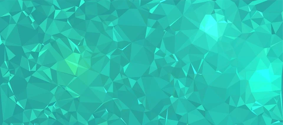 Abstract background Green polygon pattern low poly triangle shape, geometri.. Stock Illustration