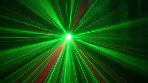 Abstract background with green rays centered wallpaper video 4k Stock-Footage 236453992