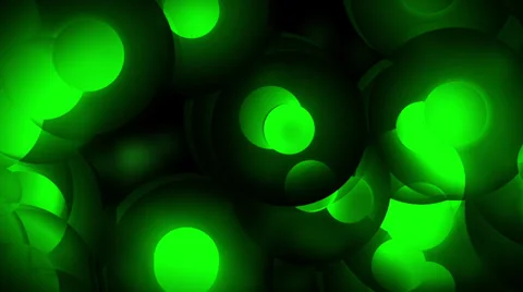 Abstract background. Green  spheres Video stock 33845639