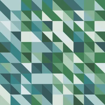 Abstract background with green tone triangles Stock Illustration