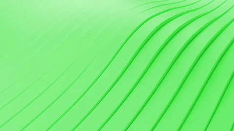 Abstract background with green wavy stripes. Abstract cut paper rippling stri Stock Footage 142535423