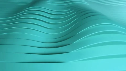 Abstract background with green wavy stripes. Abstract cut paper stripes. Modern Stock Footage 146984907