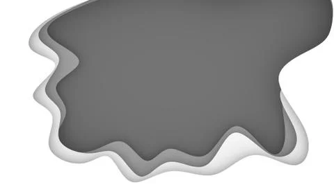 Abstract background with grey and white color paper cut shapes. Stock Illustration