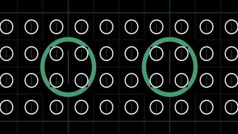 Abstract Background Grid With Circles Version A 8 Stock Footage 106953928