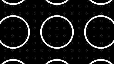 Abstract Background Grid With Circles Version A 3 Video stock 107002388