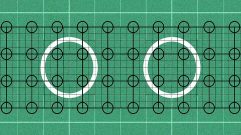 Abstract Background Grid With Circles Version A 24 Stock-Footage 107015500