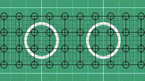 Abstract Background Grid With Circles Version A 27 Stock-Footage 107017649