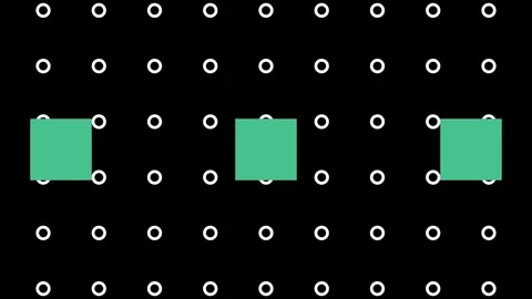 Abstract Background Grid With Circles Version B4 스톡 동영상 107252667