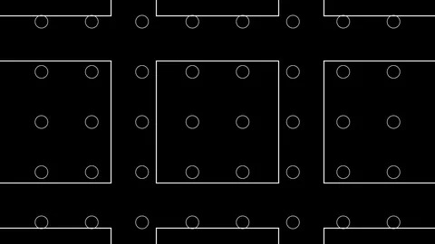 Abstract Background Grid With Circles Version B6 Vídeos de archivo 107257758