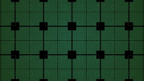 Abstract Background Grid With Circles Version B2 Vídeos de archivo 107266117