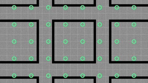 Abstract Background Grid With Circles Version B10 Stock Footage 107272620