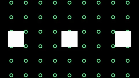 Abstract Background Grid With Circles Version B16 Stock Footage 107273615