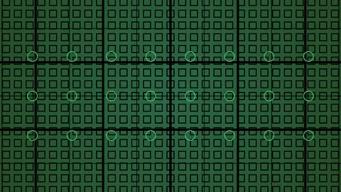 Abstract Background Grid With Circles Version B14 Stock Footage 107274229