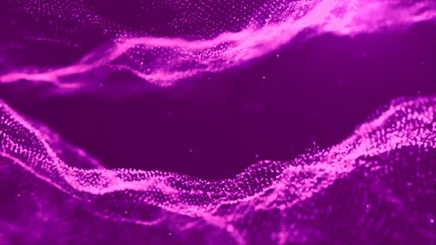 Abstract background grid.Data stream.Futuristic blue particle wave Stock Footage 252893343